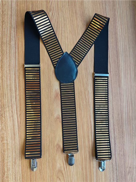 4CM GOLD SEQUIN STRIPS SUSPENDER