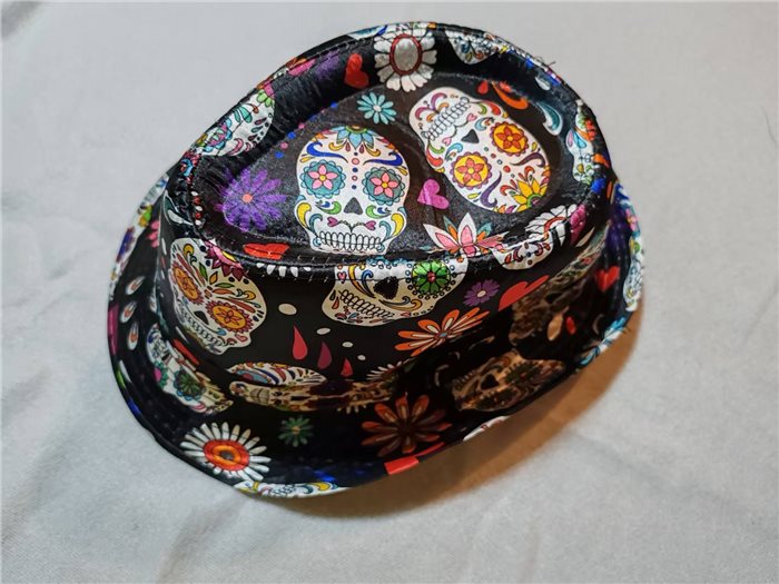 day of the dead hat, size 58