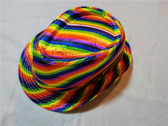 rainbow hat, size 58